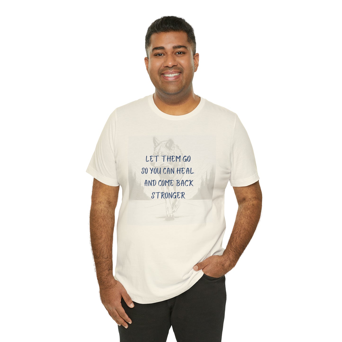 Let them go. Wolf Unisex Jersey Short Sleeve Tee