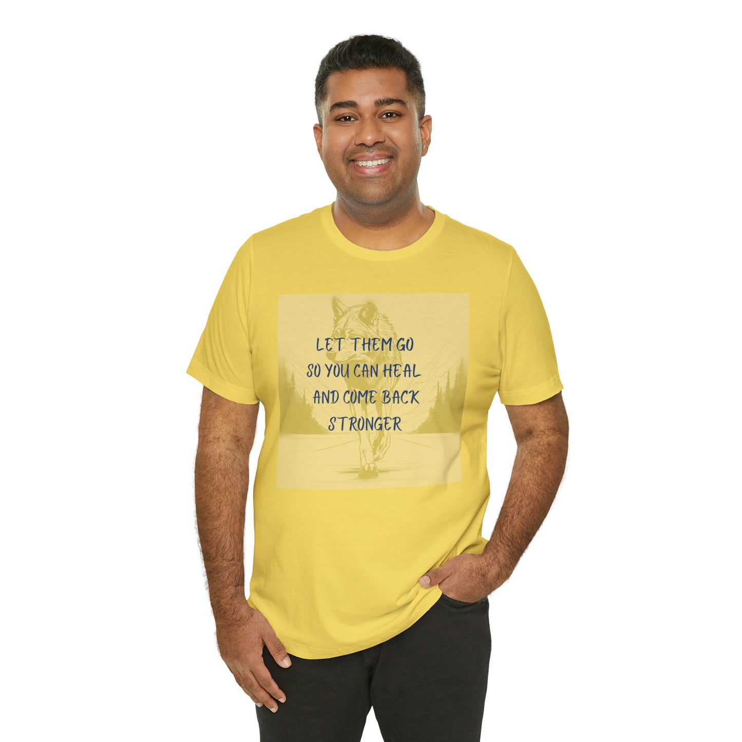 Let them go. Wolf Unisex Jersey Short Sleeve Tee