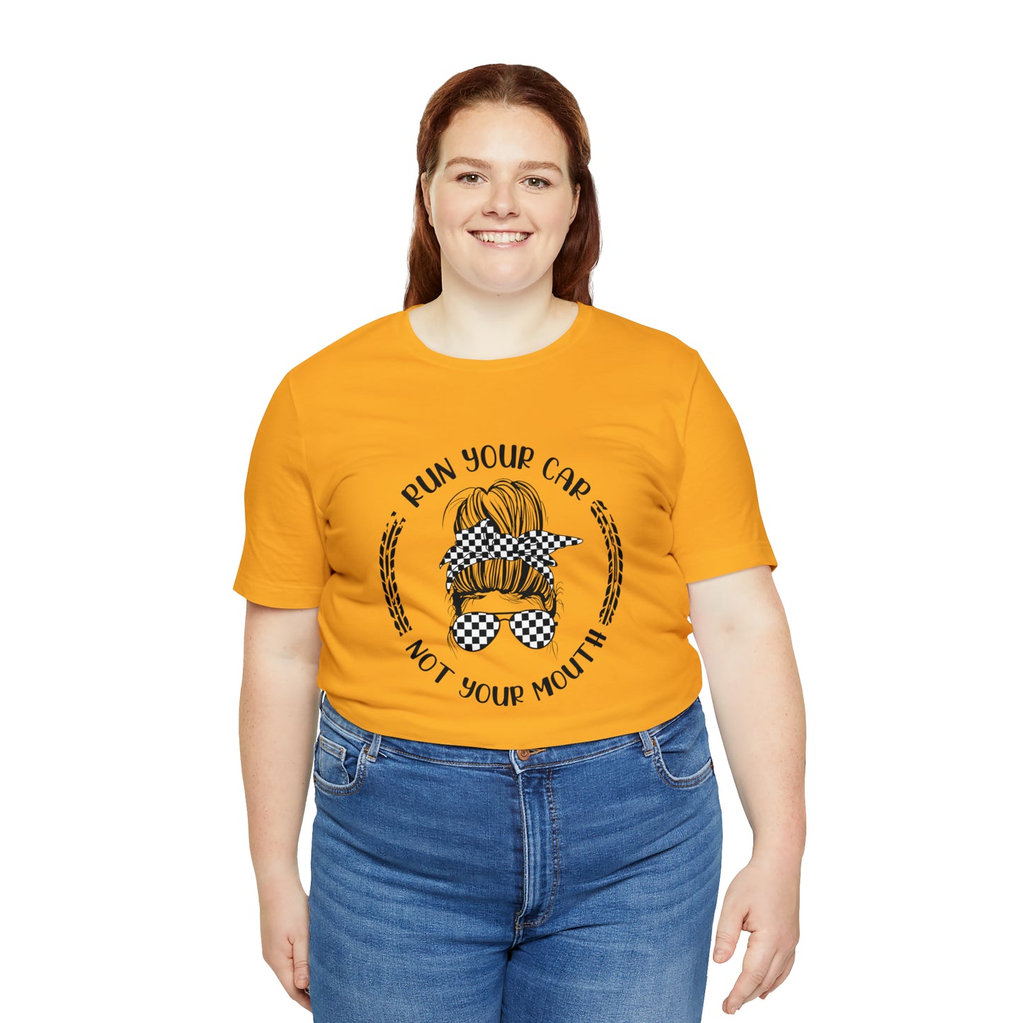 Run Your Car Unisex Jersey Short Sleeve Tee