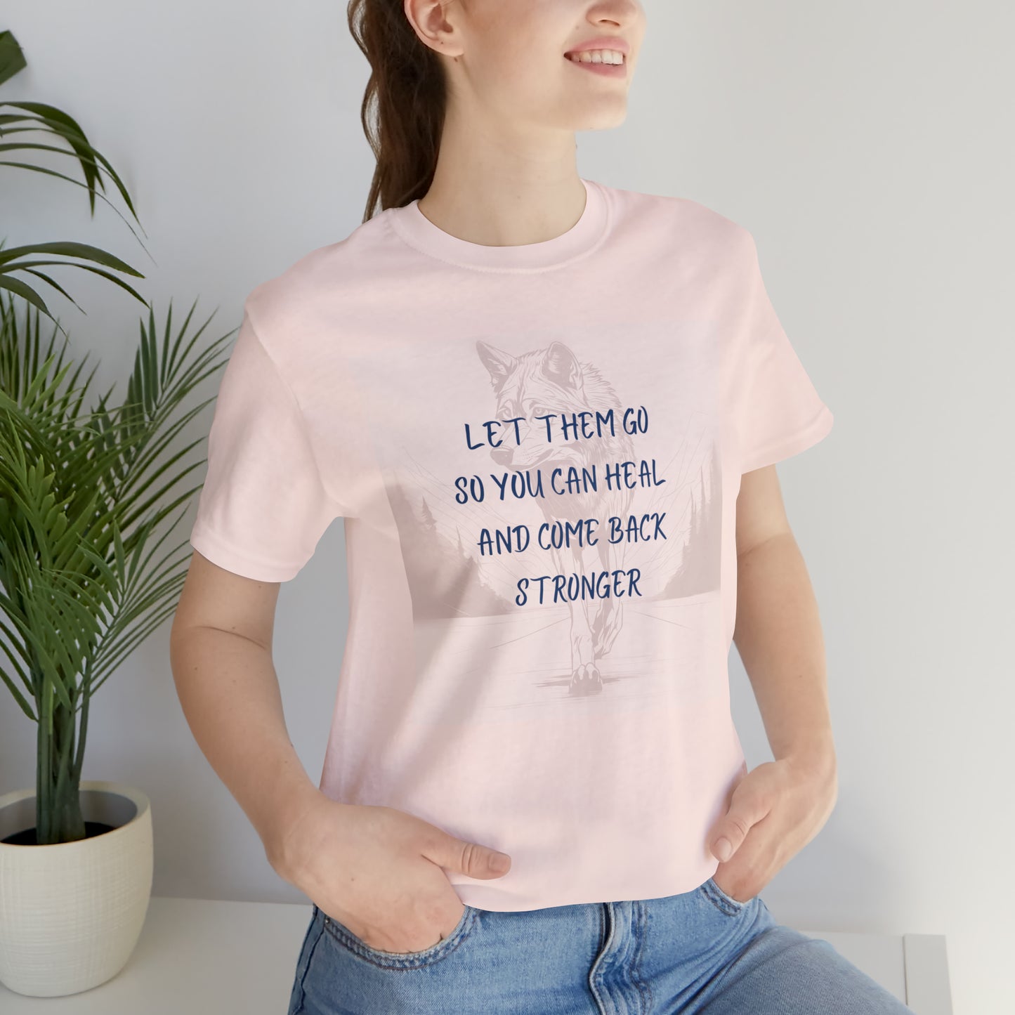 Let them go. Wolf Unisex Jersey Short Sleeve Tee
