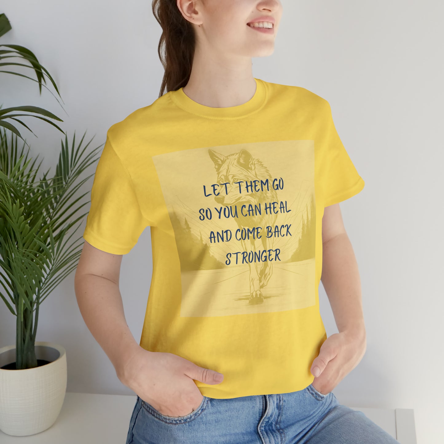 Let them go. Wolf Unisex Jersey Short Sleeve Tee