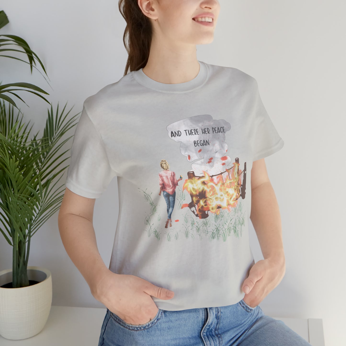 And Her Peace Began Short Sleeve Tee