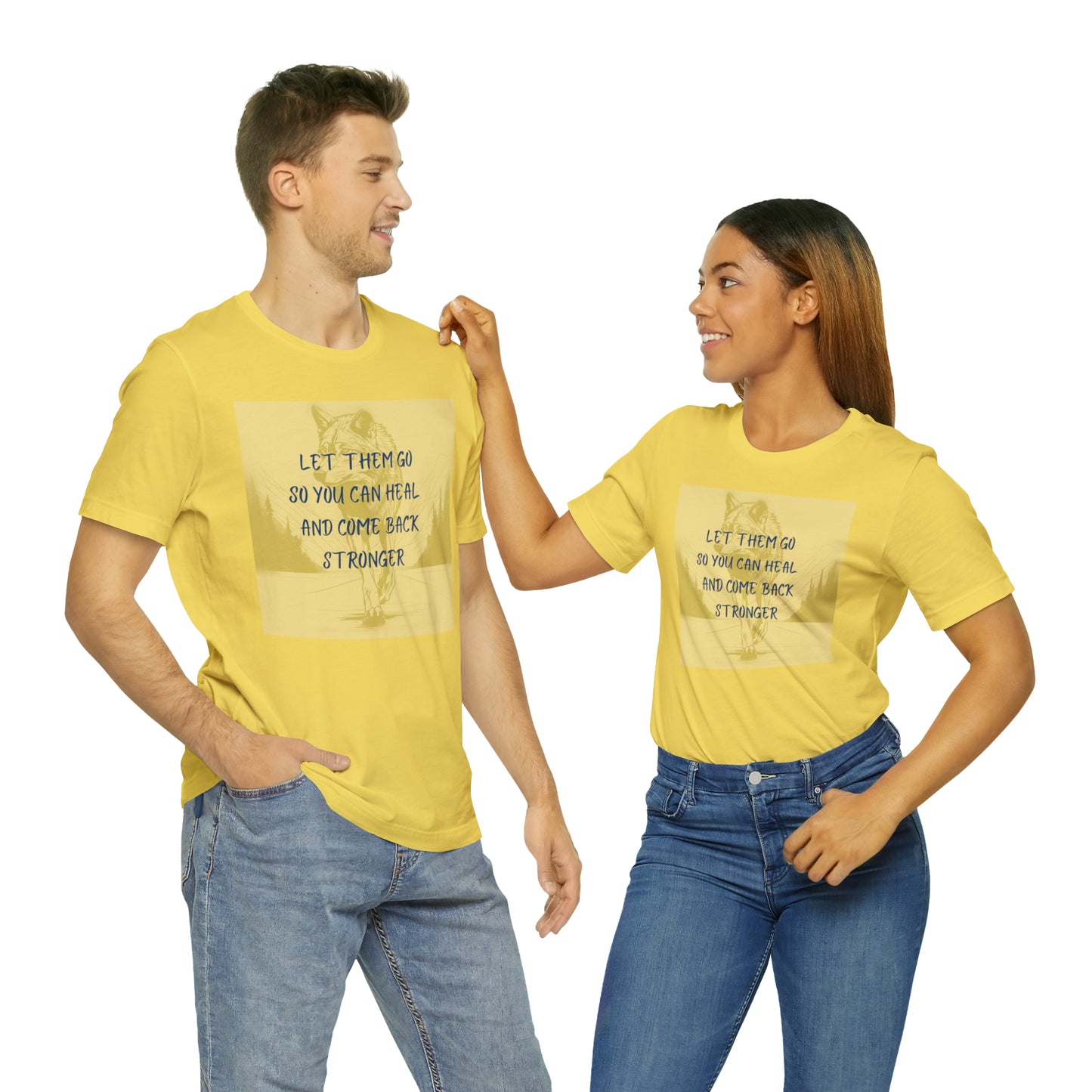 Let them go. Wolf Unisex Jersey Short Sleeve Tee