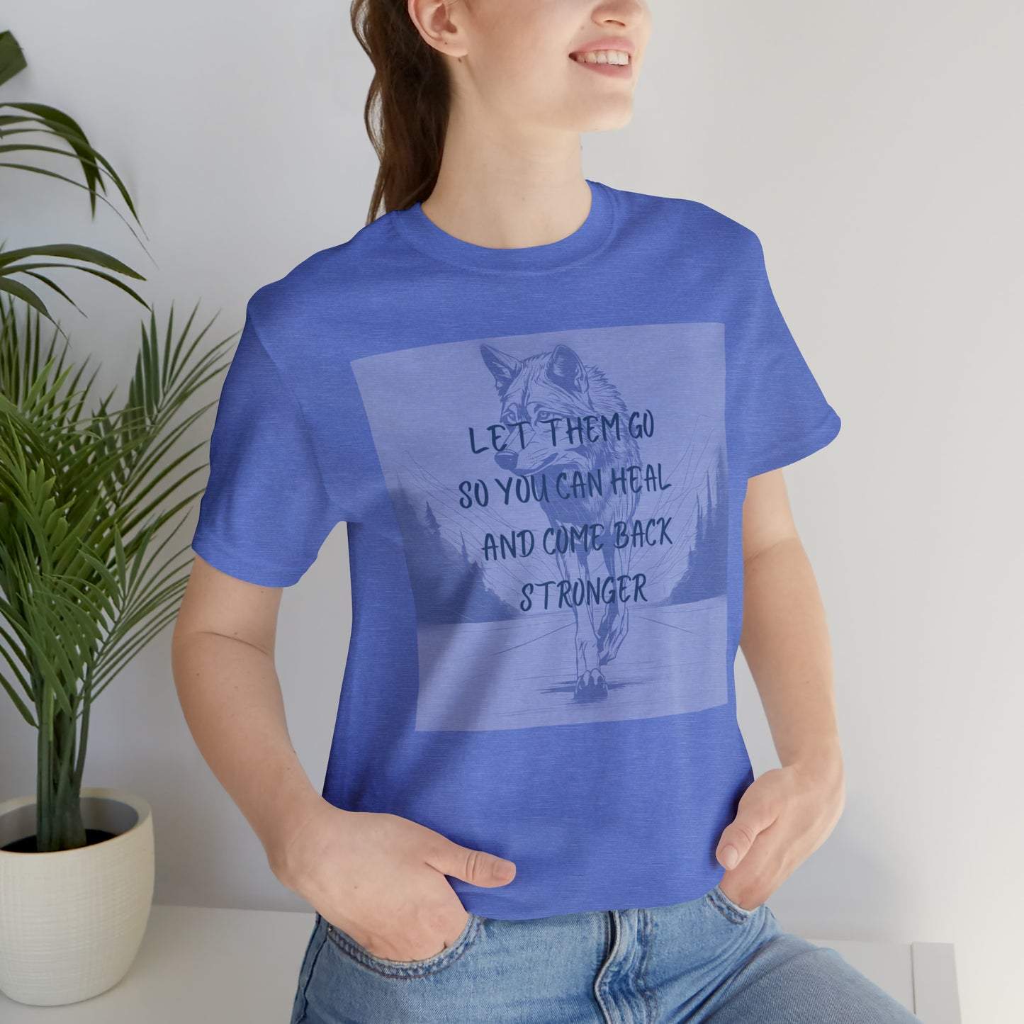 Let them go. Wolf Unisex Jersey Short Sleeve Tee