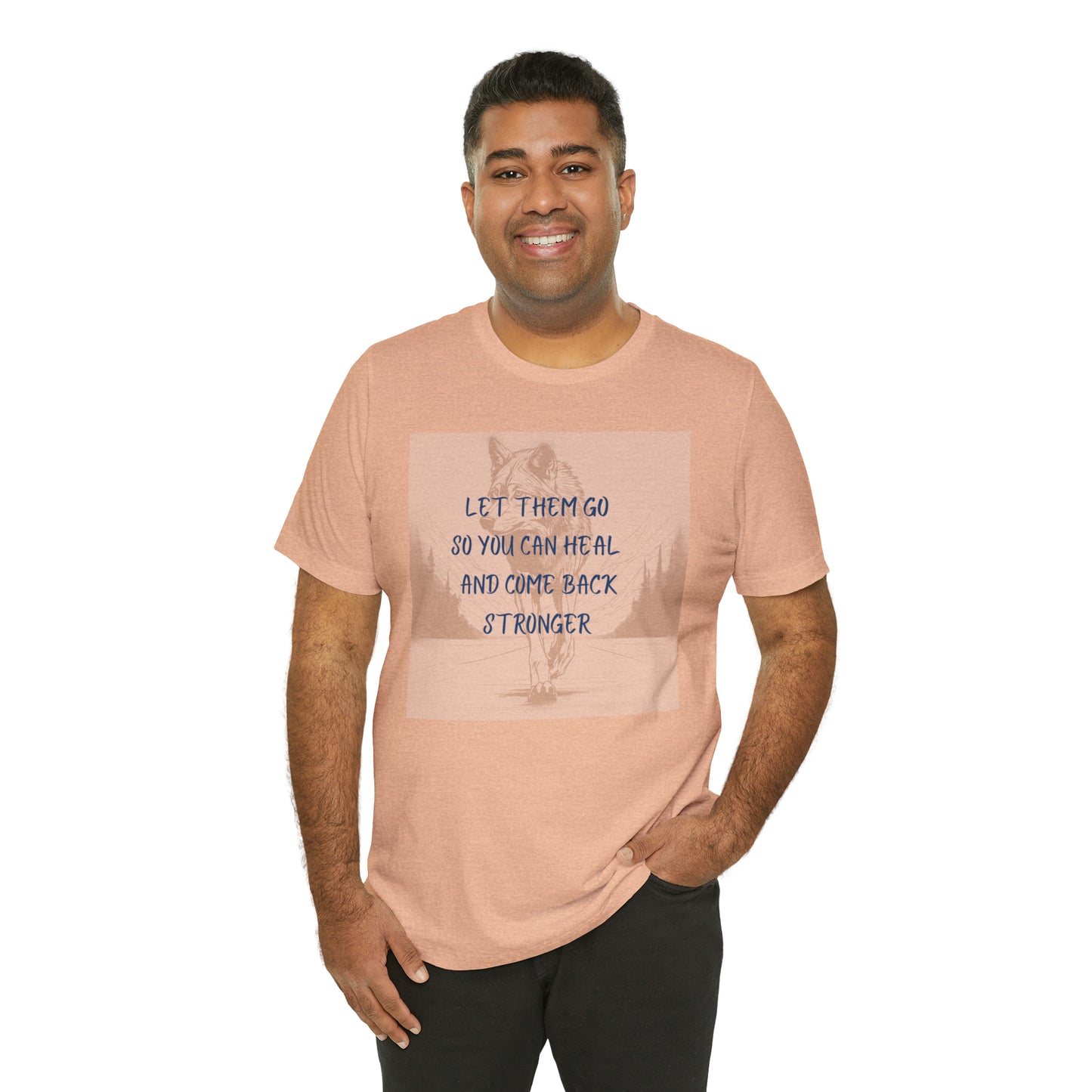Let them go. Wolf Unisex Jersey Short Sleeve Tee