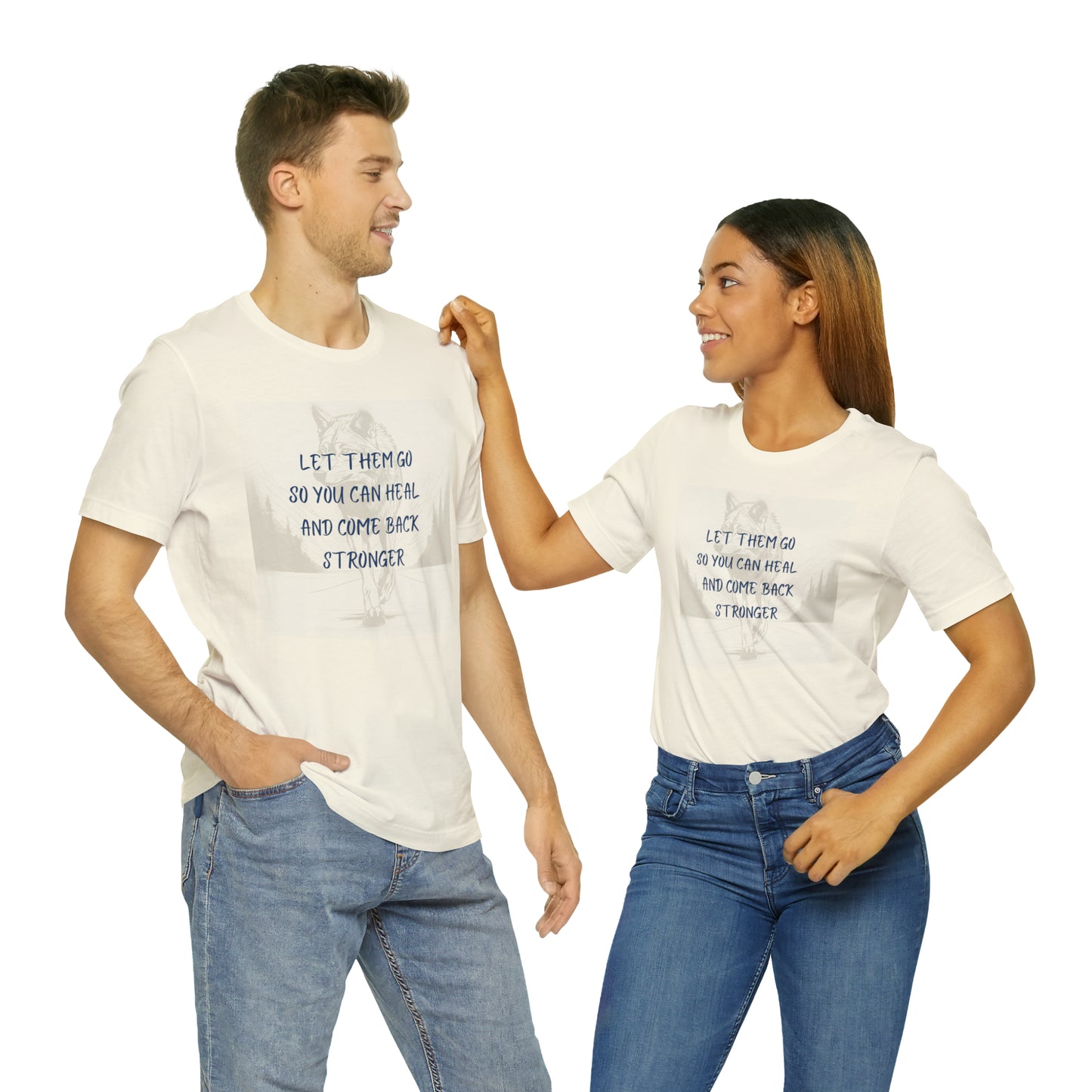 Let them go. Wolf Unisex Jersey Short Sleeve Tee