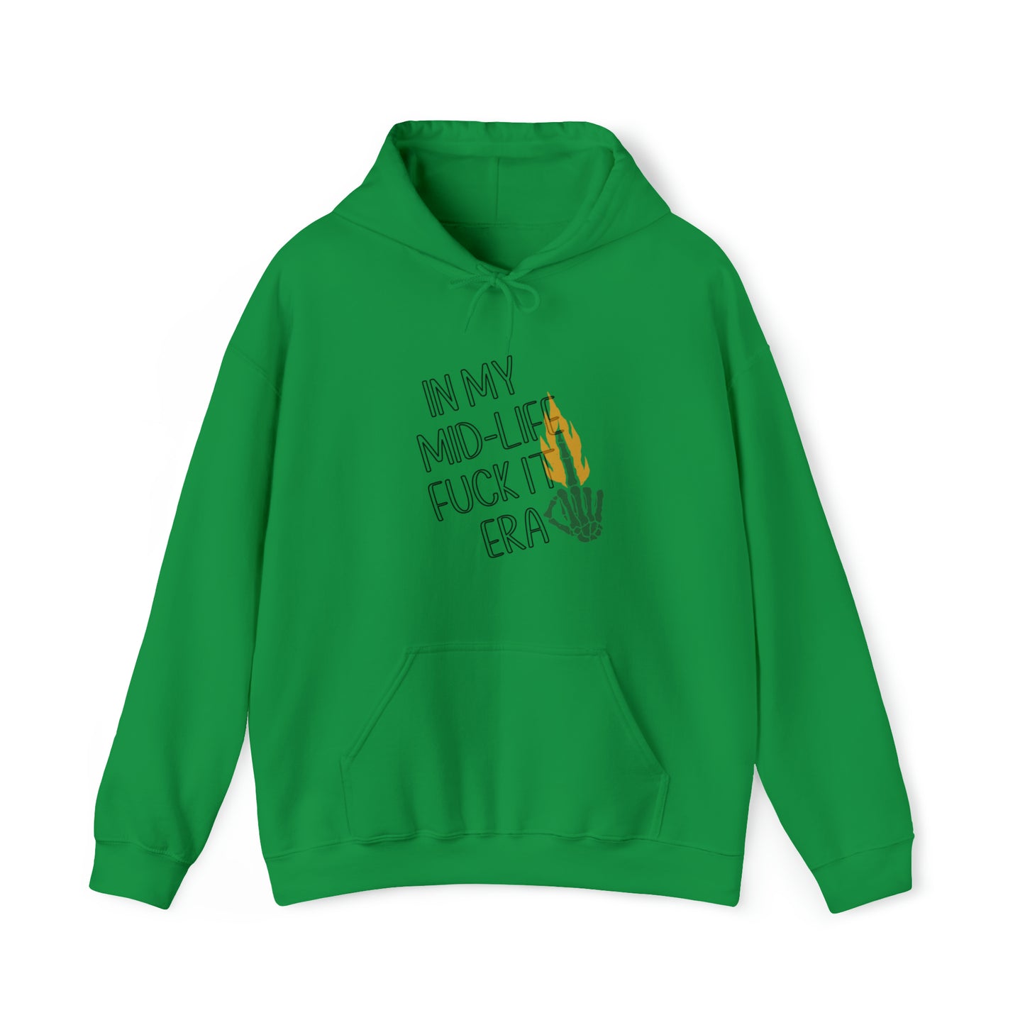 **Intro sale** $10 off!! Mid life F$ck it Era Unisex Heavy Blend™ Hooded Sweatshirt