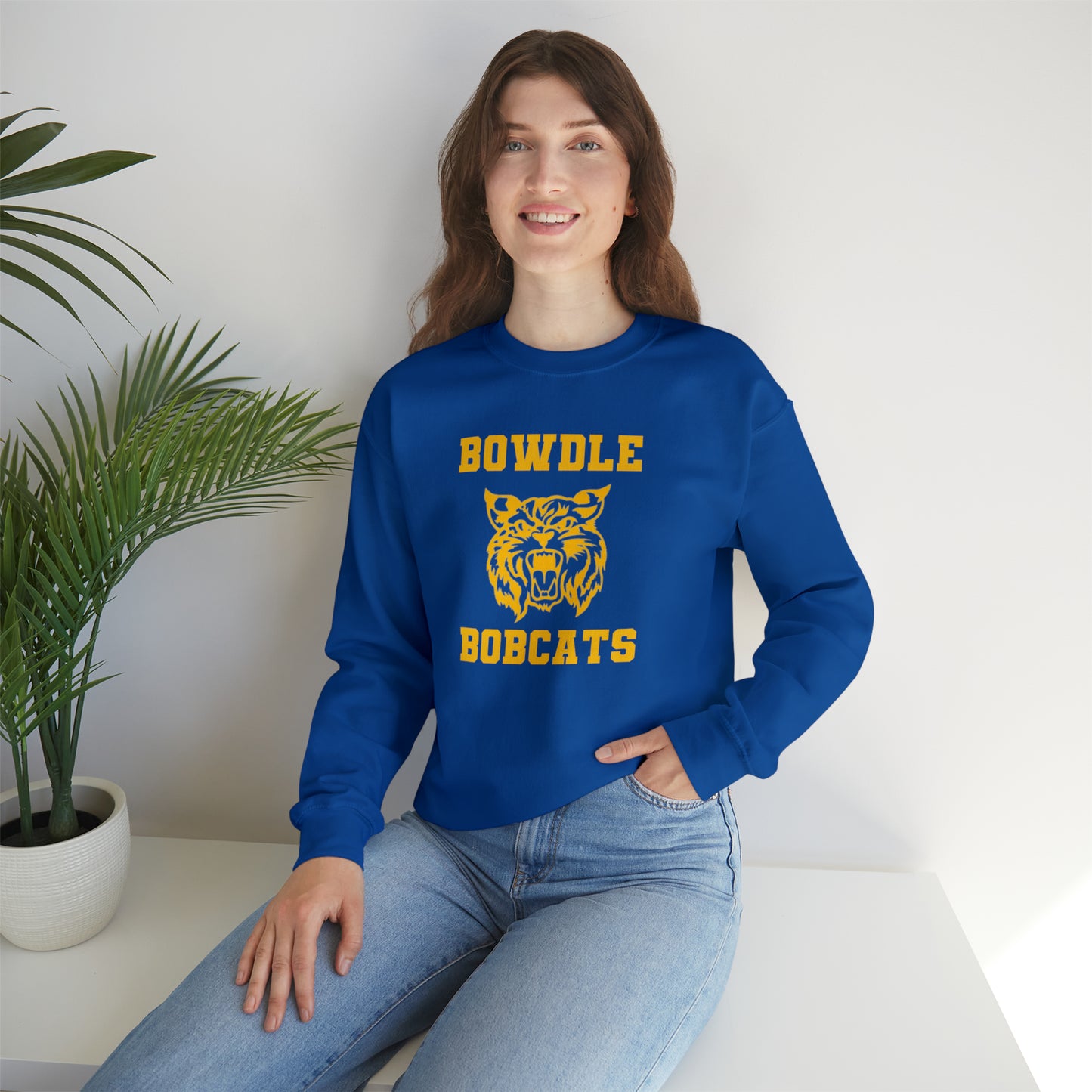 Bowdle Bobcat Throwback Crewneck Sweatshirt
