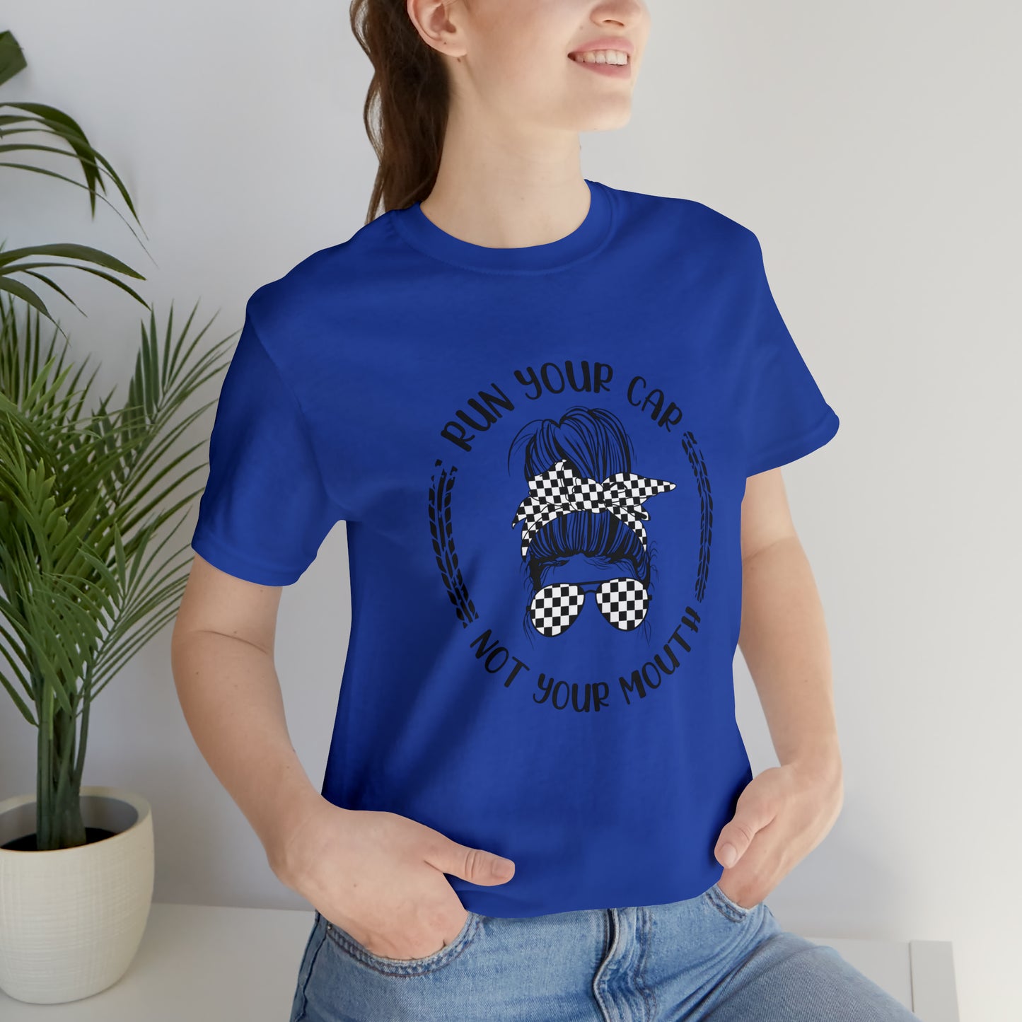 Run Your Car Unisex Jersey Short Sleeve Tee