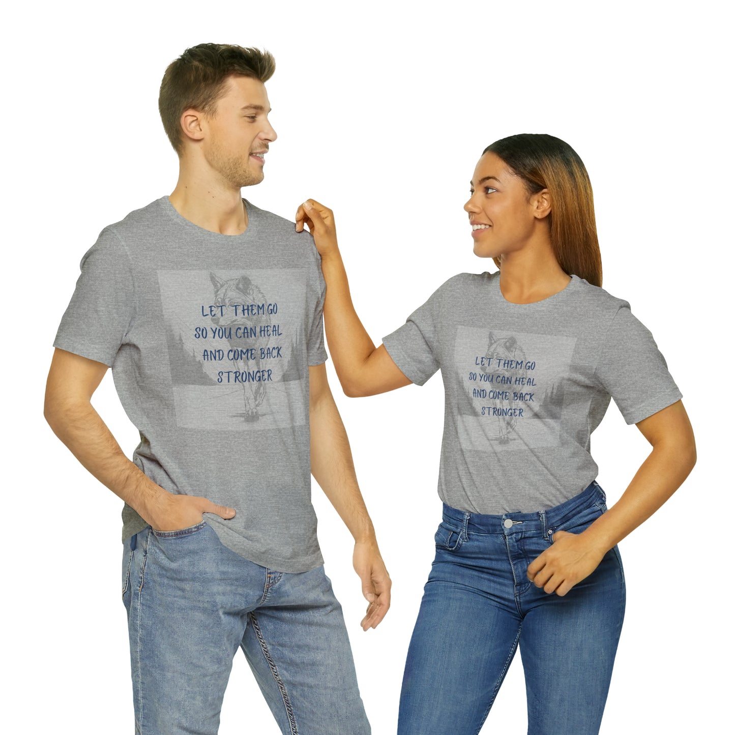 Let them go. Wolf Unisex Jersey Short Sleeve Tee