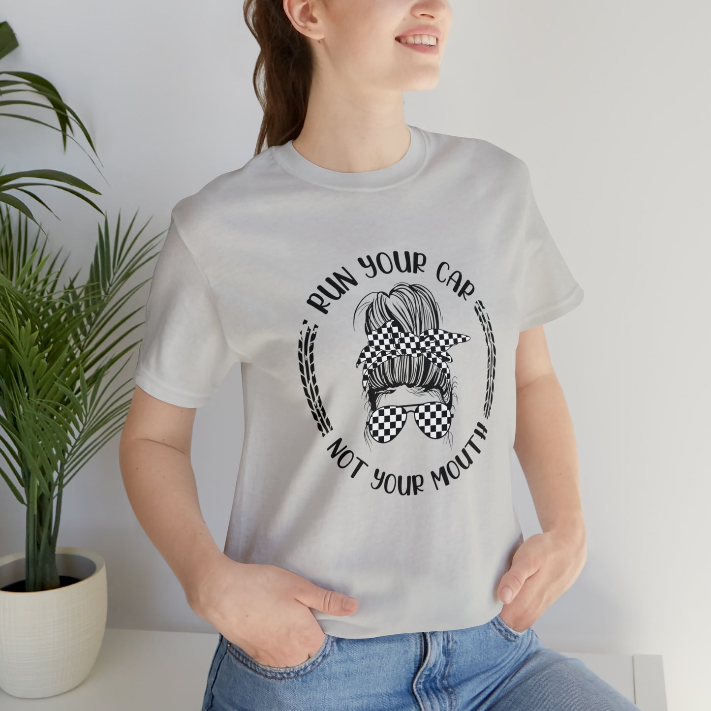 Run Your Car Unisex Jersey Short Sleeve Tee