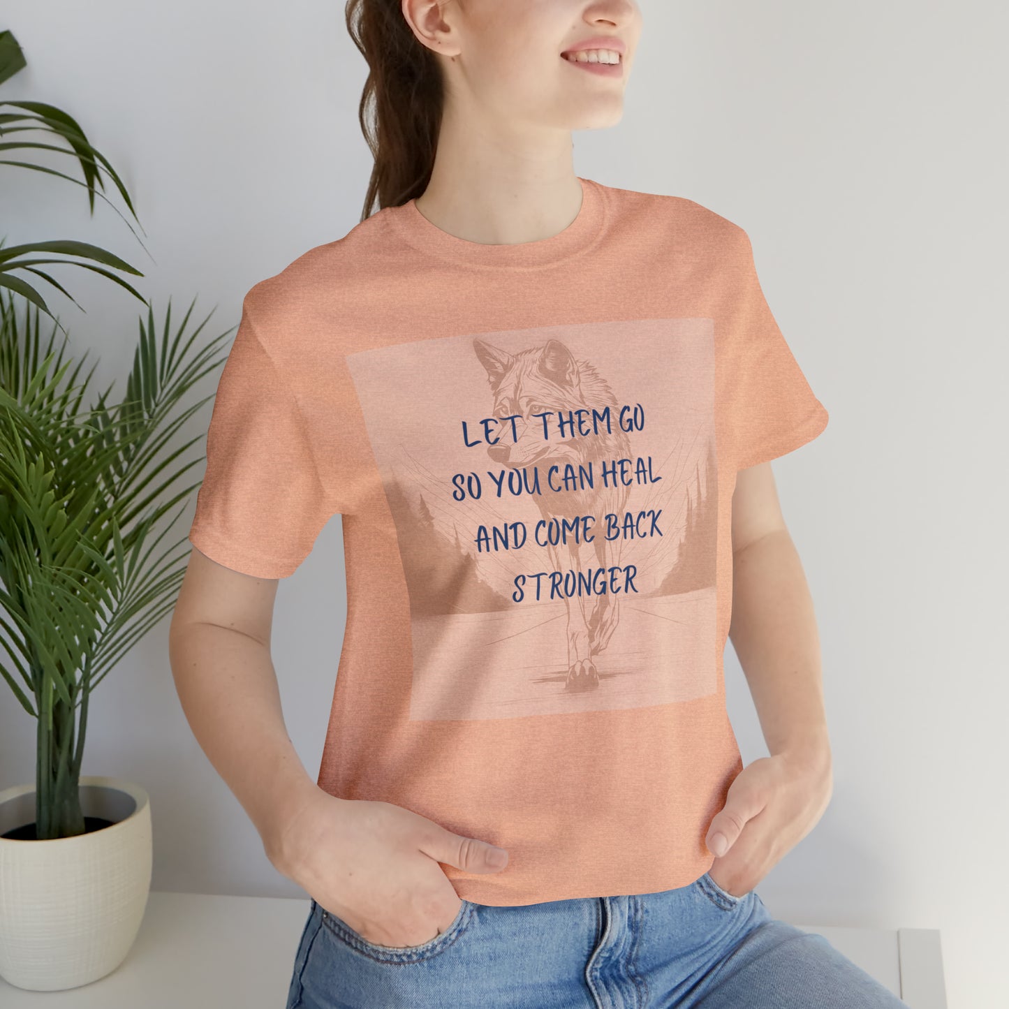 Let them go. Wolf Unisex Jersey Short Sleeve Tee
