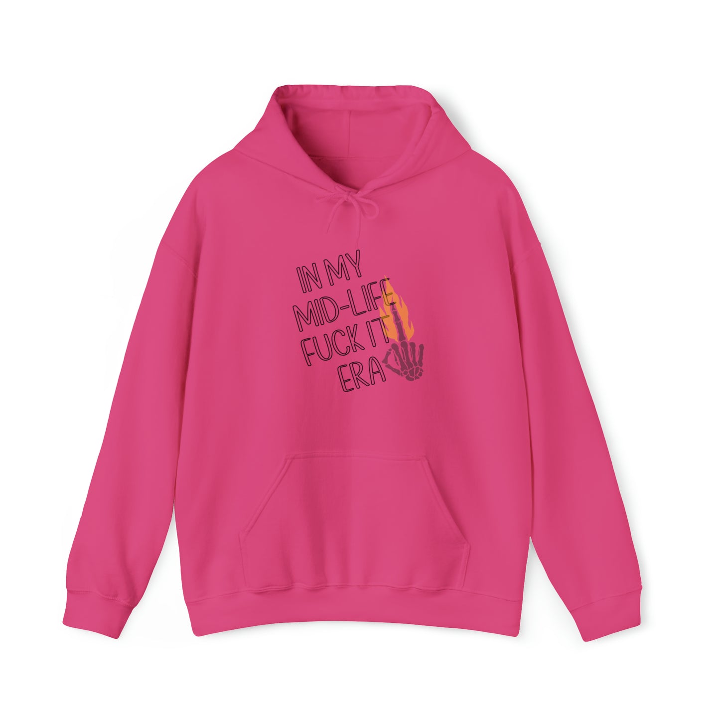 **Intro sale** $10 off!! Mid life F$ck it Era Unisex Heavy Blend™ Hooded Sweatshirt