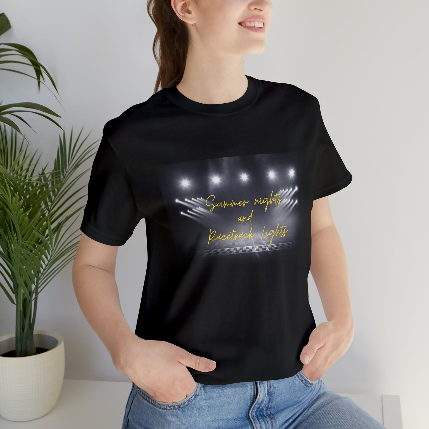 Racetrack Lights Unisex Jersey Short Sleeve Tee