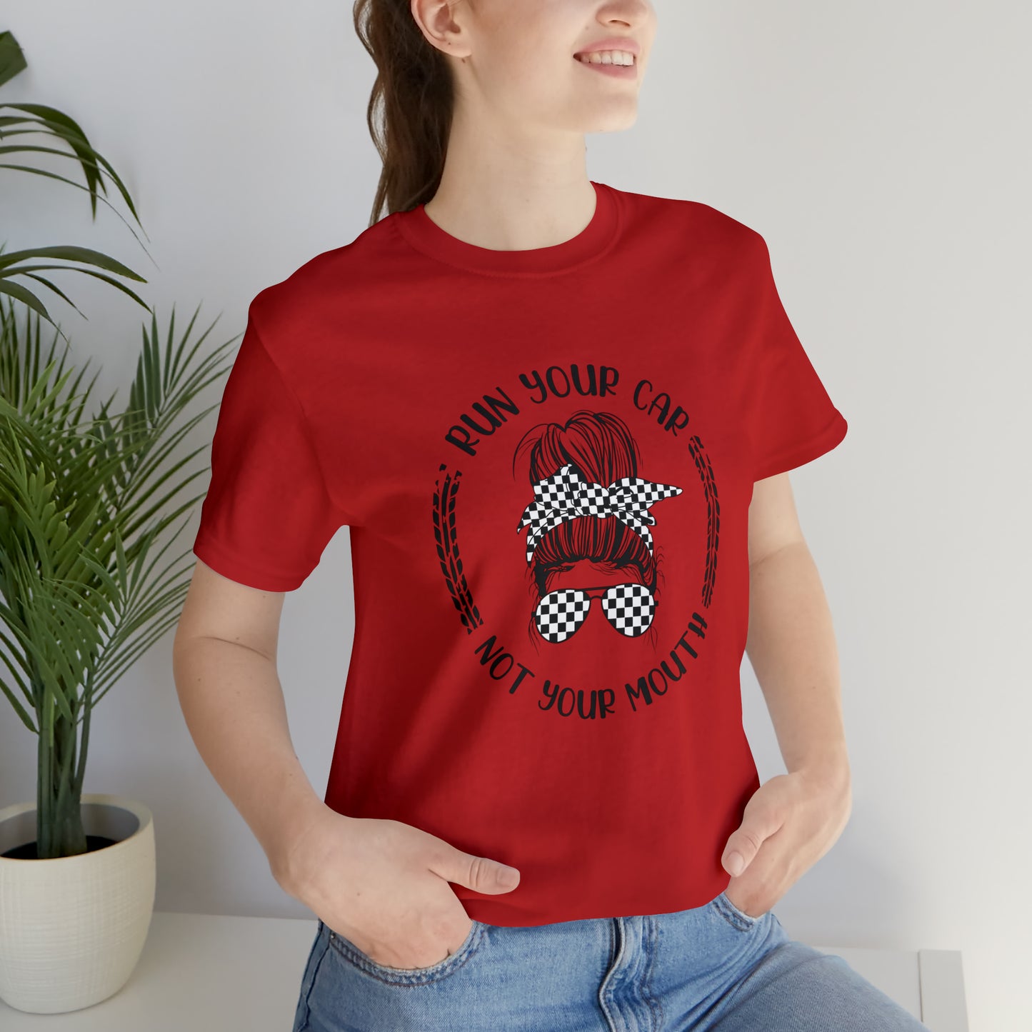 Run Your Car Unisex Jersey Short Sleeve Tee