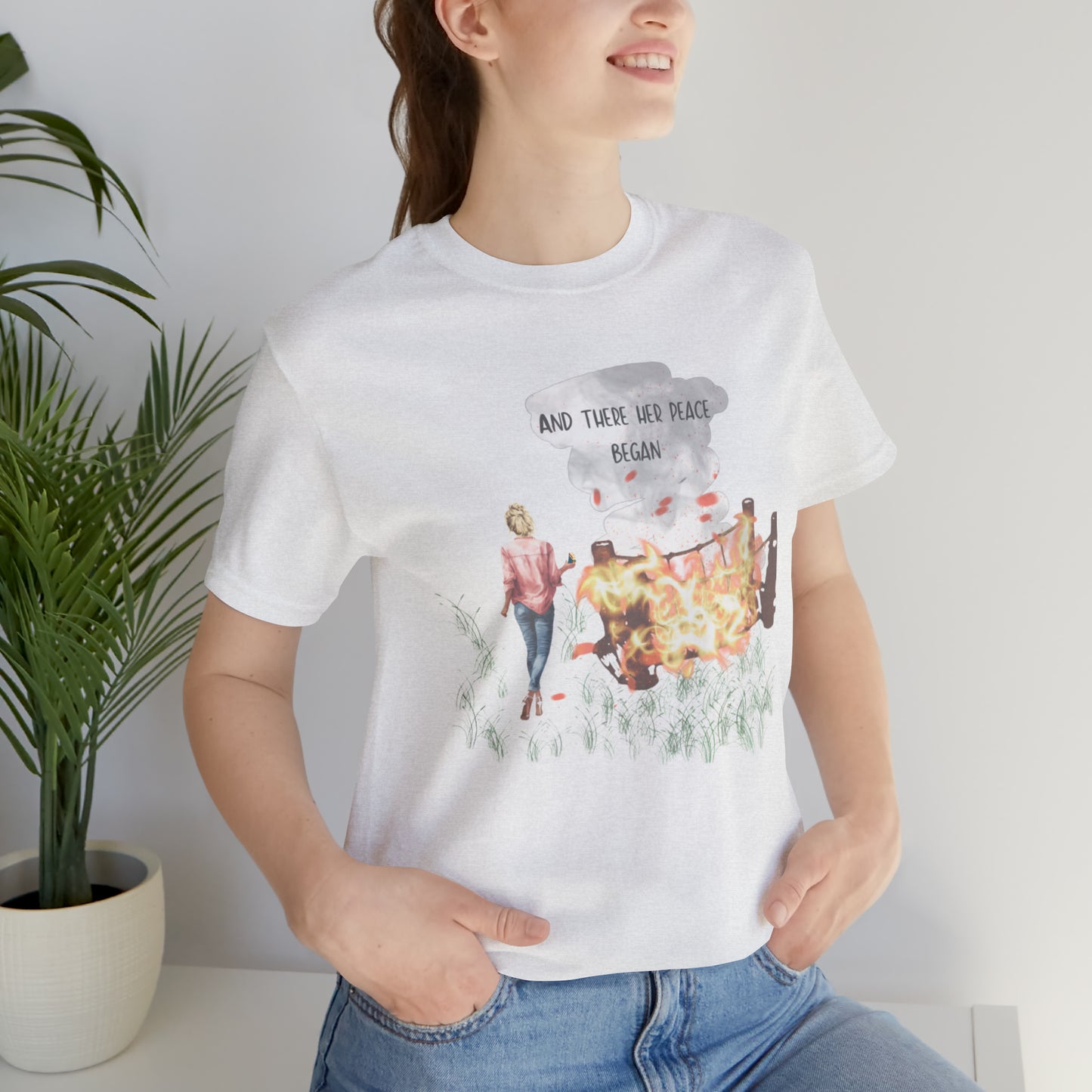 And Her Peace Began Short Sleeve Tee
