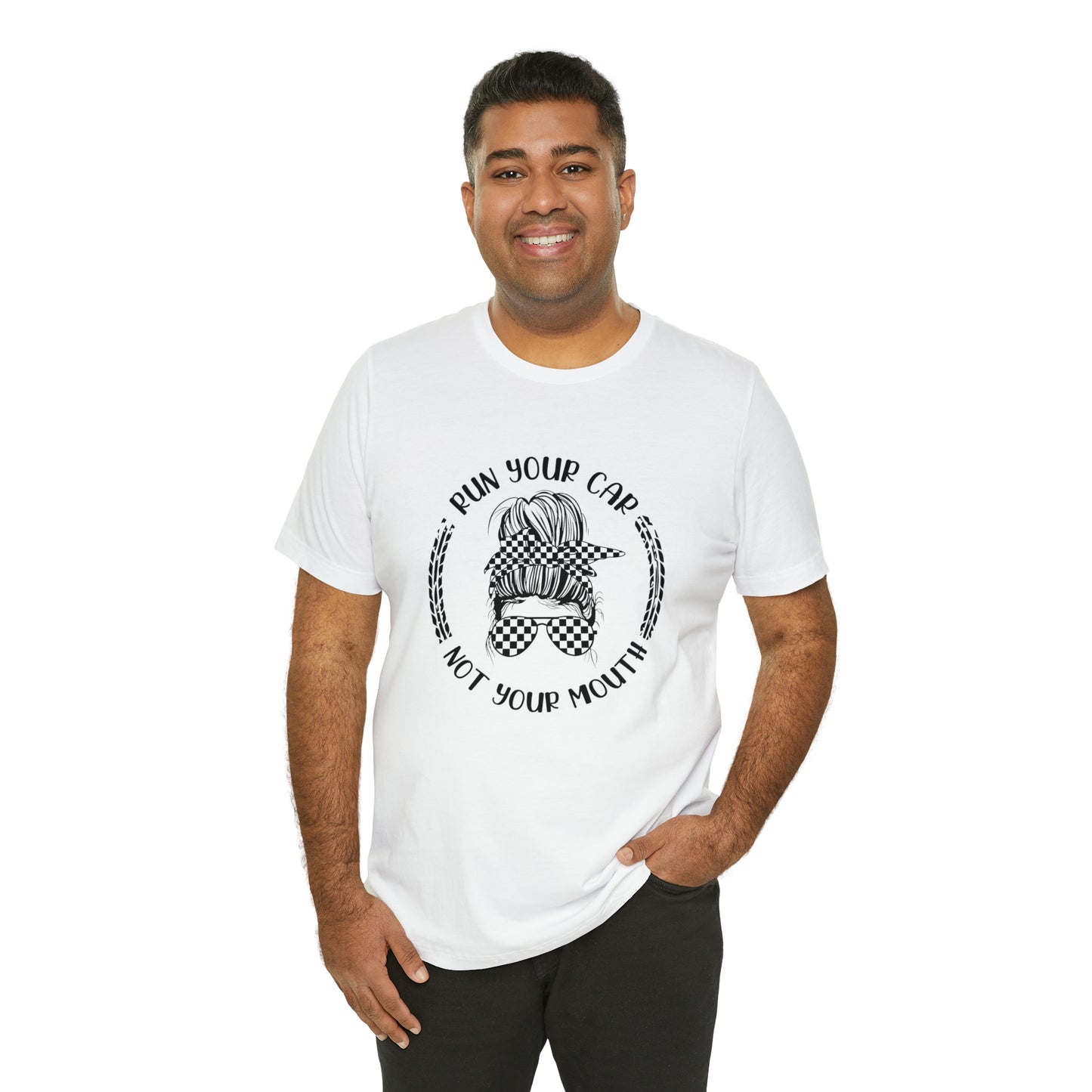 Run Your Car Unisex Jersey Short Sleeve Tee