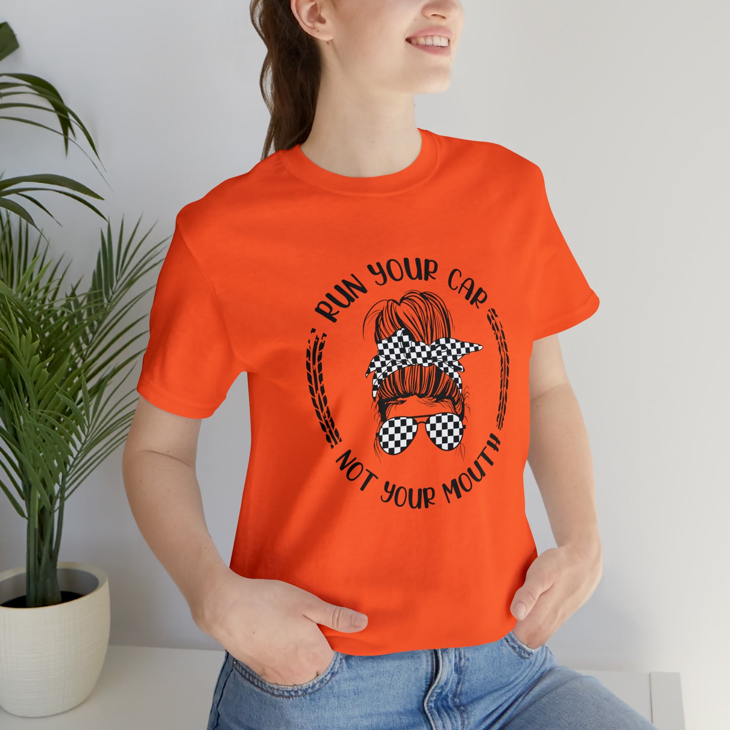 Run Your Car Unisex Jersey Short Sleeve Tee