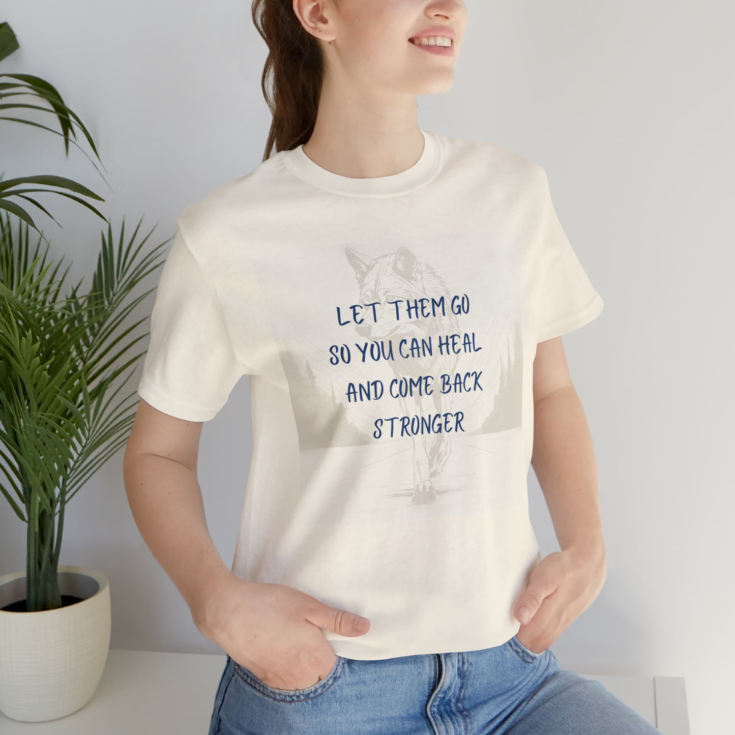 Let them go. Wolf Unisex Jersey Short Sleeve Tee