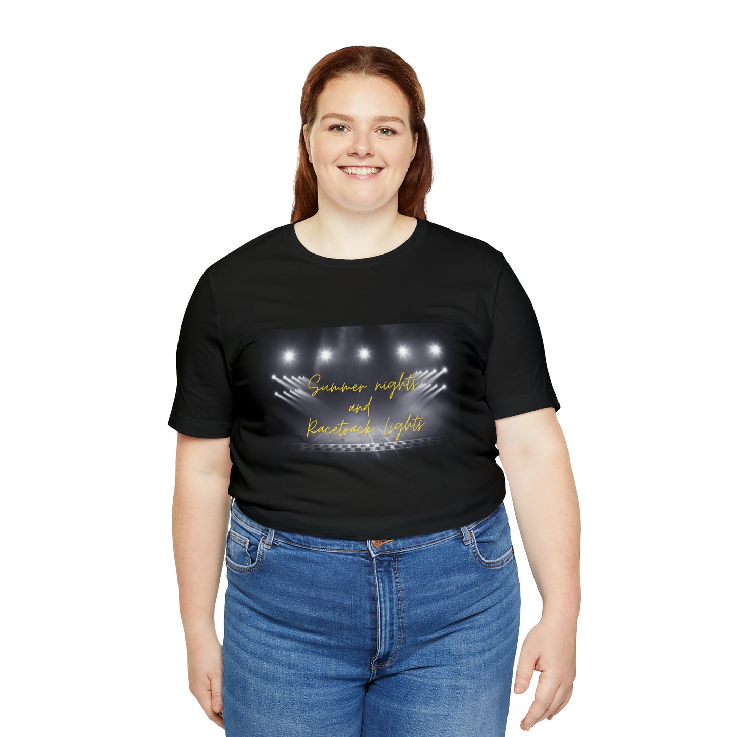 Racetrack Lights Unisex Jersey Short Sleeve Tee
