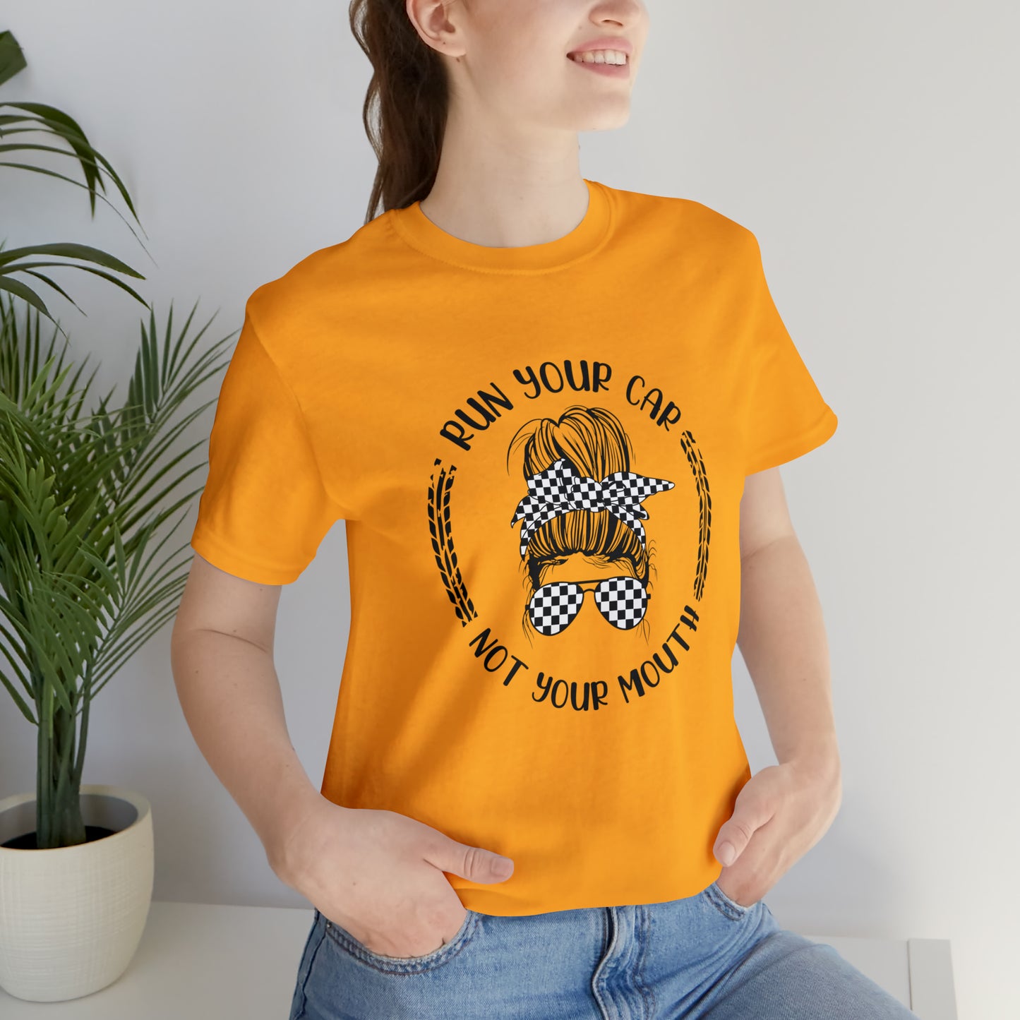 Run Your Car Unisex Jersey Short Sleeve Tee