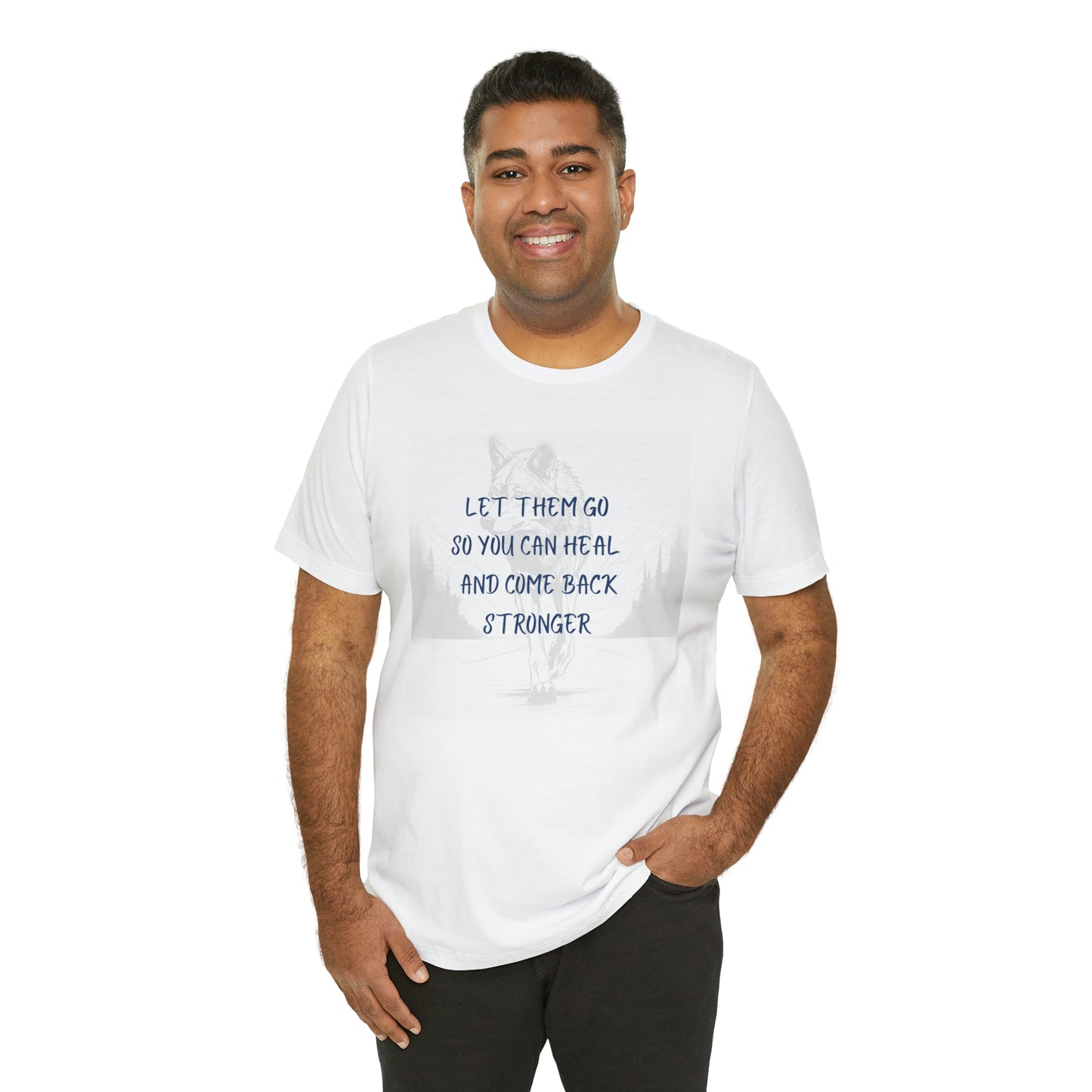Let them go. Wolf Unisex Jersey Short Sleeve Tee