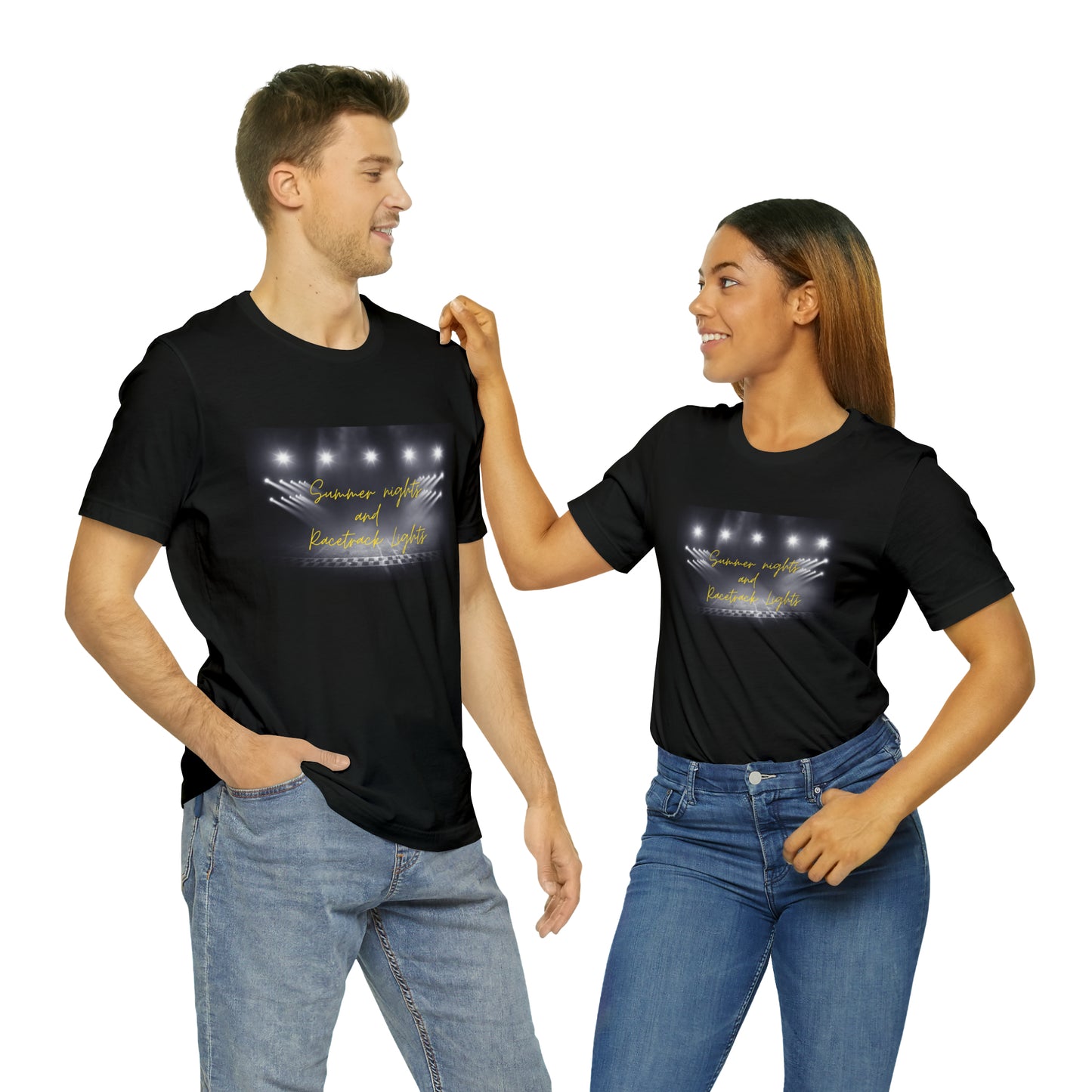 Racetrack Lights Unisex Jersey Short Sleeve Tee