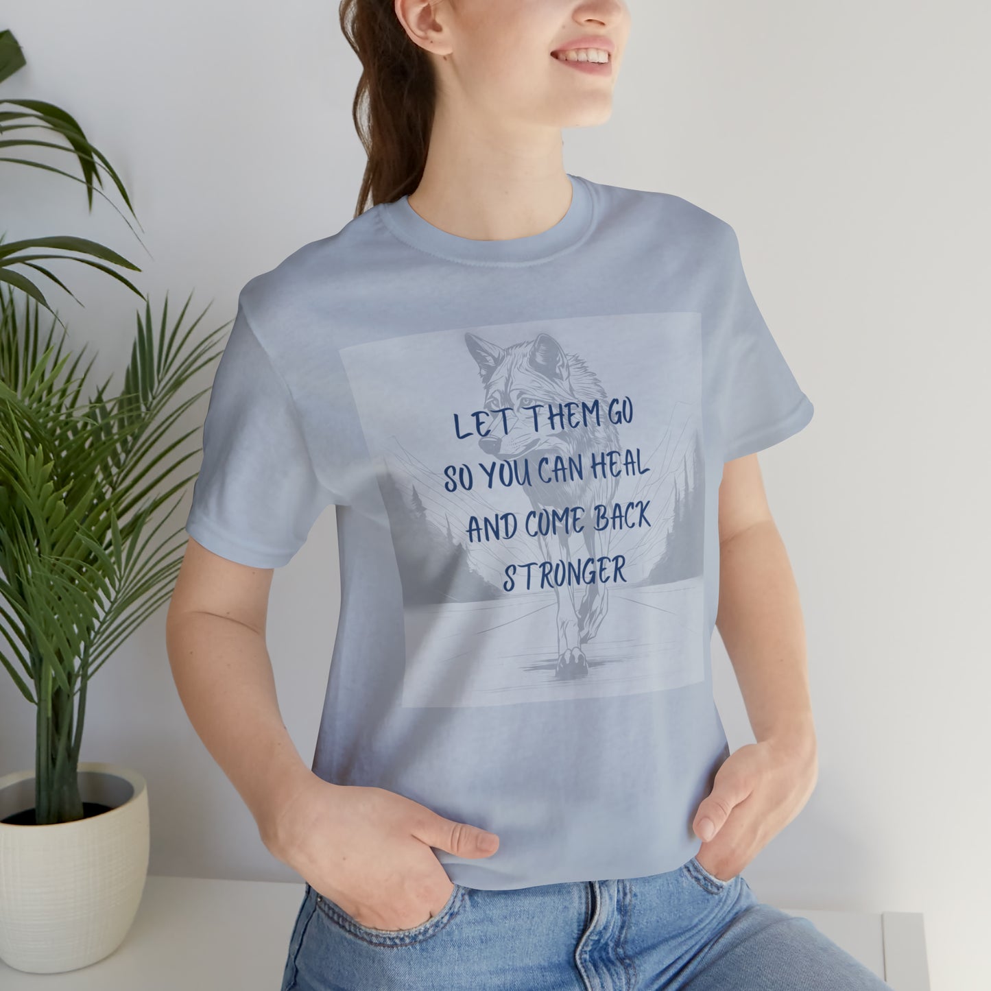 Let them go. Wolf Unisex Jersey Short Sleeve Tee