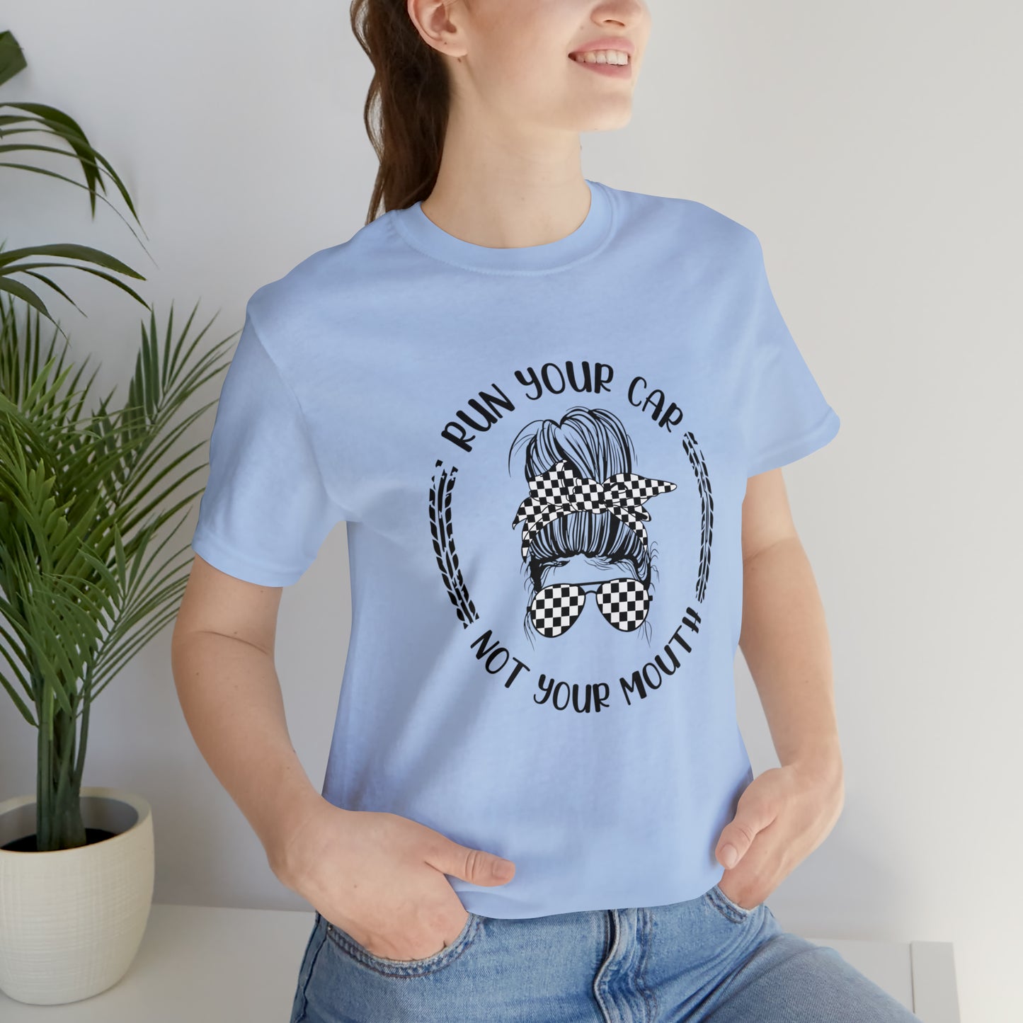 Run Your Car Unisex Jersey Short Sleeve Tee