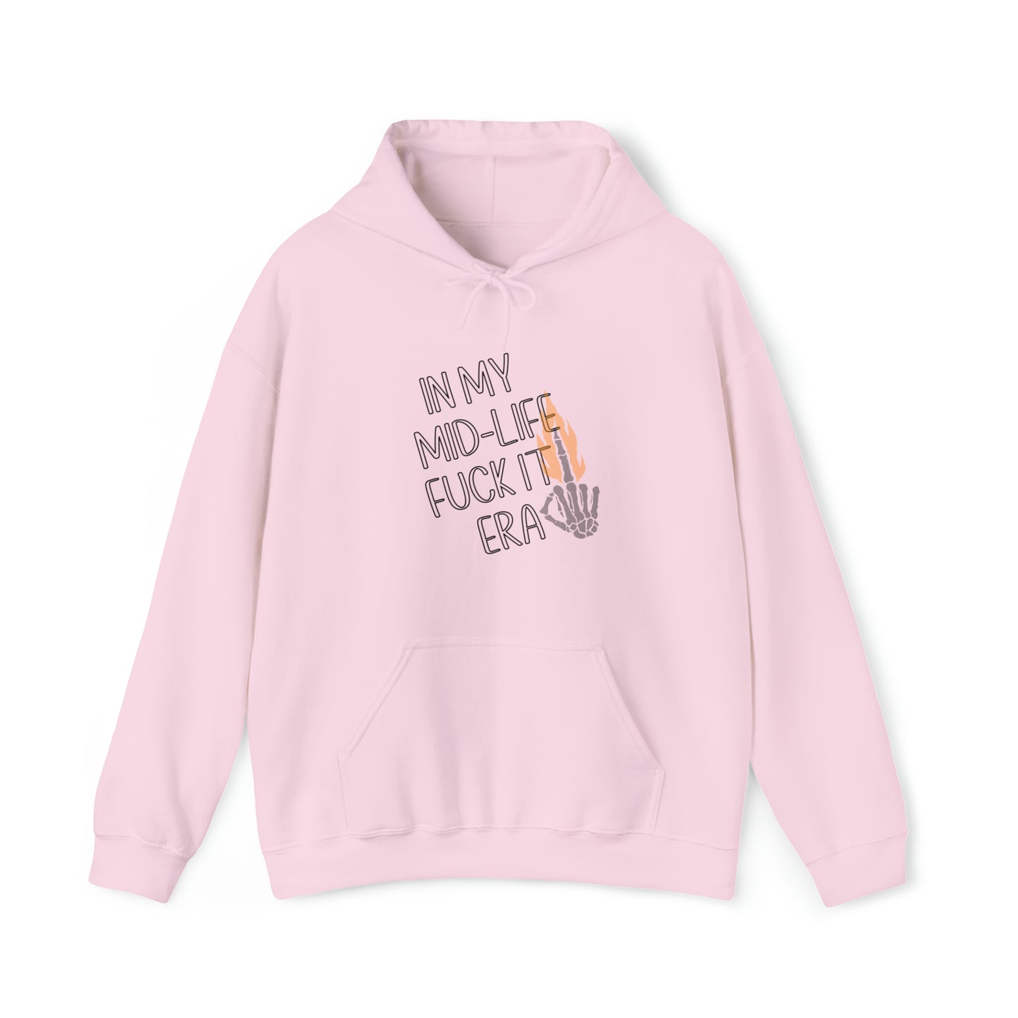 **Intro sale** $10 off!! Mid life F$ck it Era Unisex Heavy Blend™ Hooded Sweatshirt