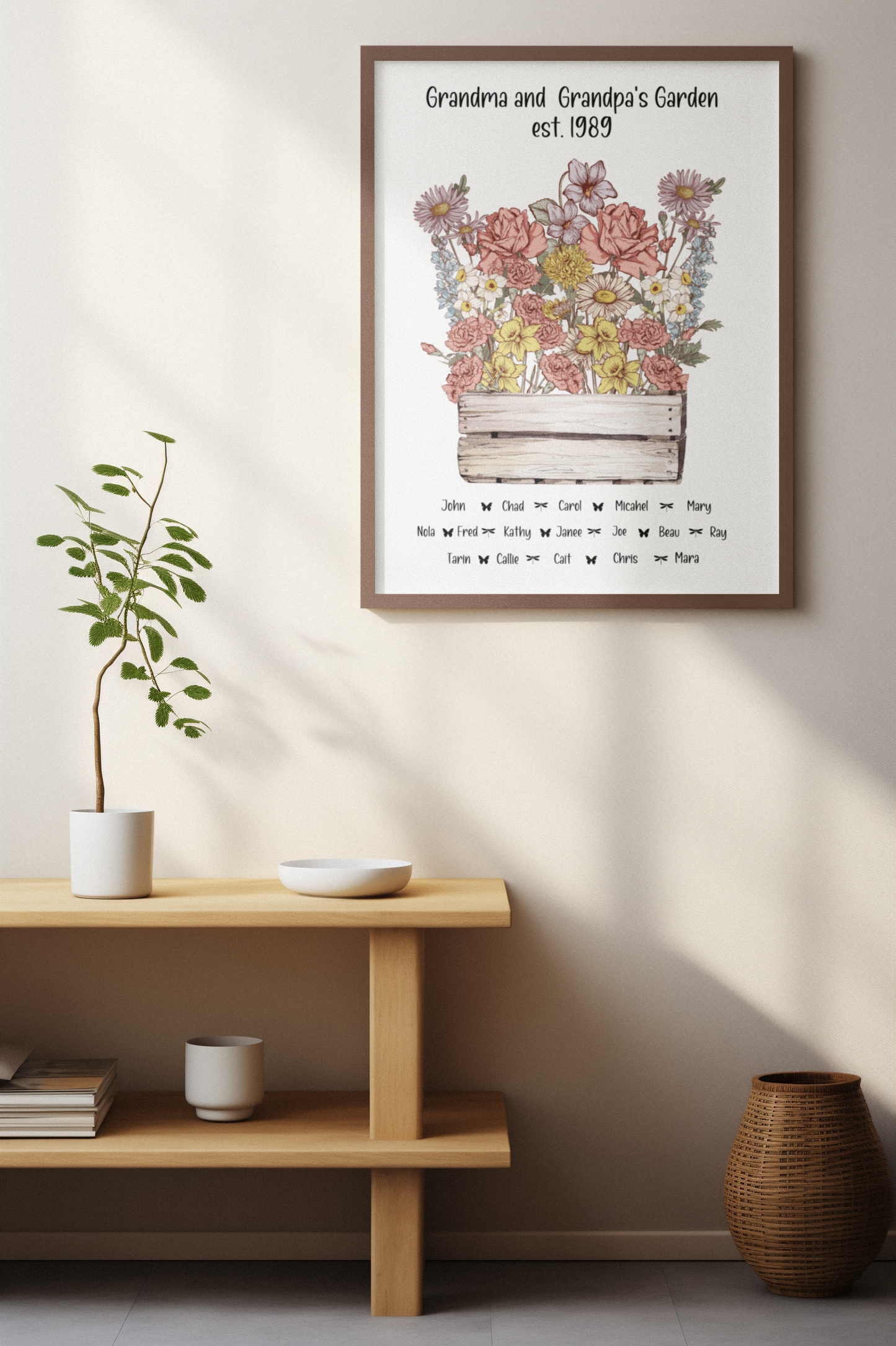 Flower Garden Print Canvas