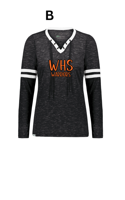 Wessington Warriors lace up neck long sleeve shirt