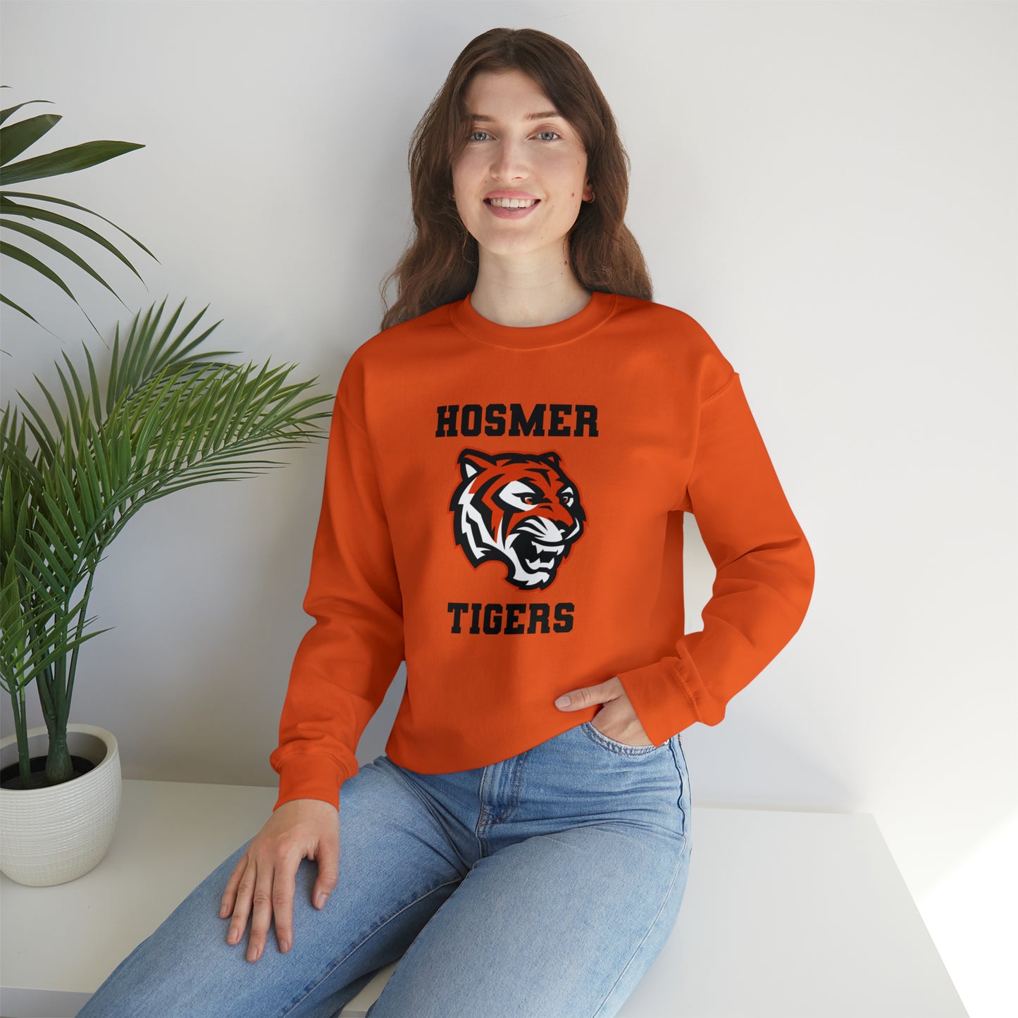 Hosmer Tiger Throwback Crewneck Sweatshirt