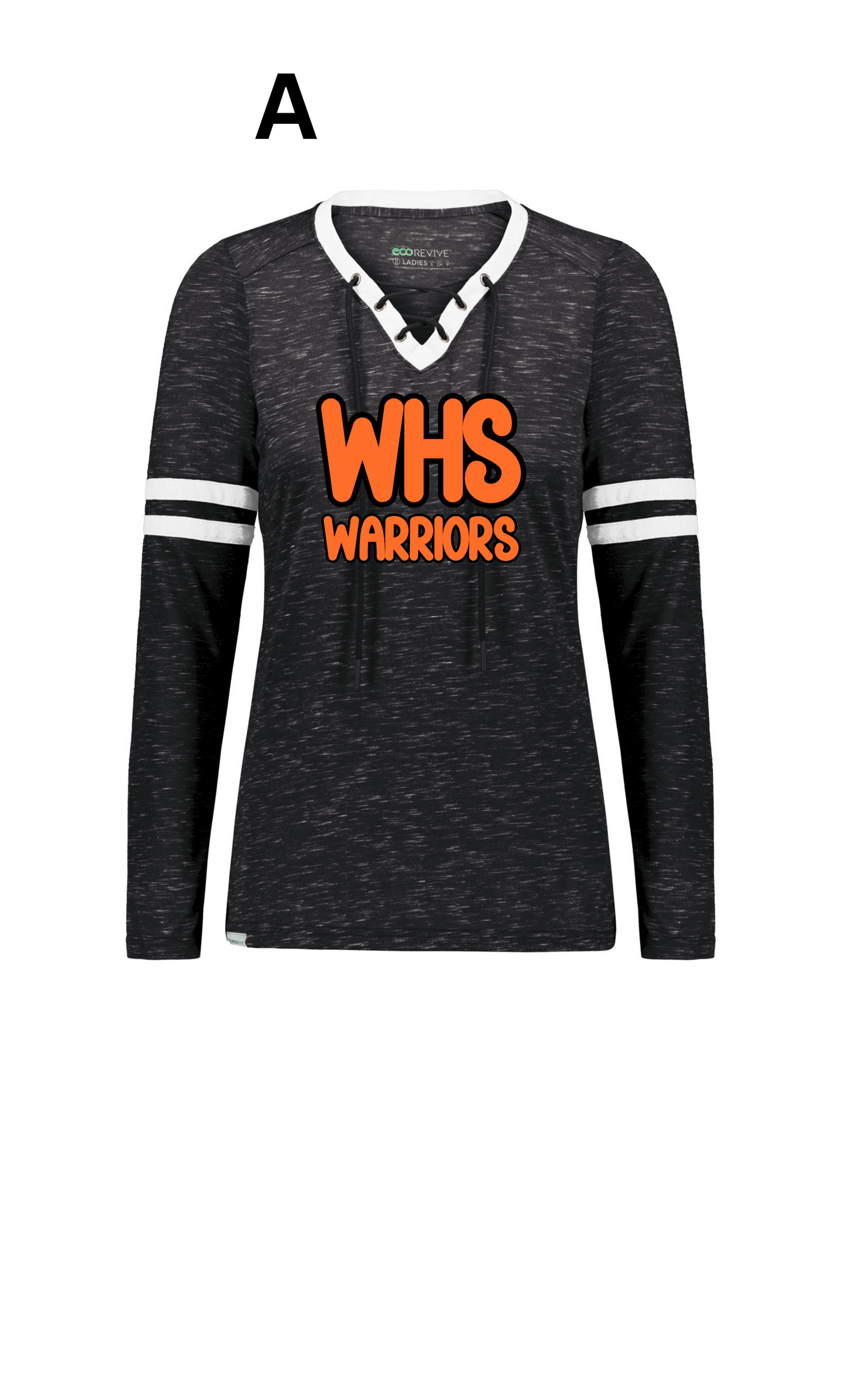 Wessington Warriors lace up neck long sleeve shirt